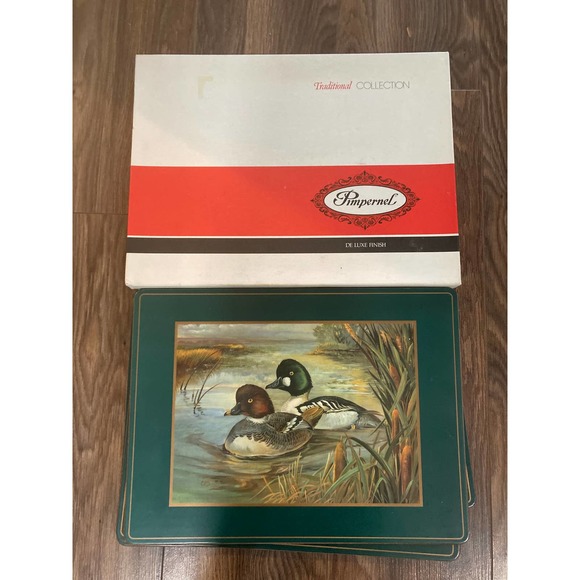 Pimpernel Accents Vintage Pimpernel England 4 Placemats Duck Cork